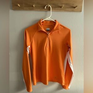 Callaway Golf Women’s Orange Quarter Zip Size Small